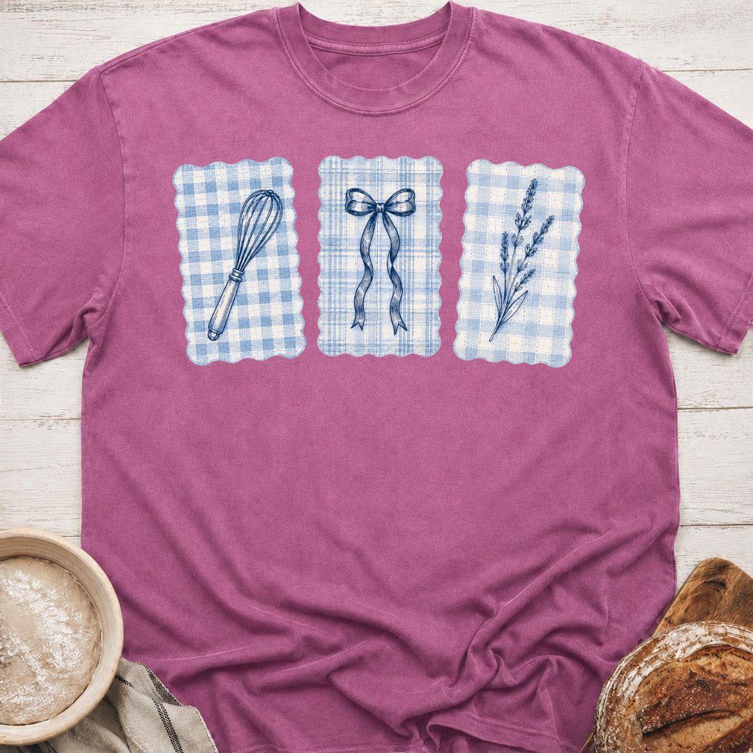 Gingham Baking Trio T-Shirt