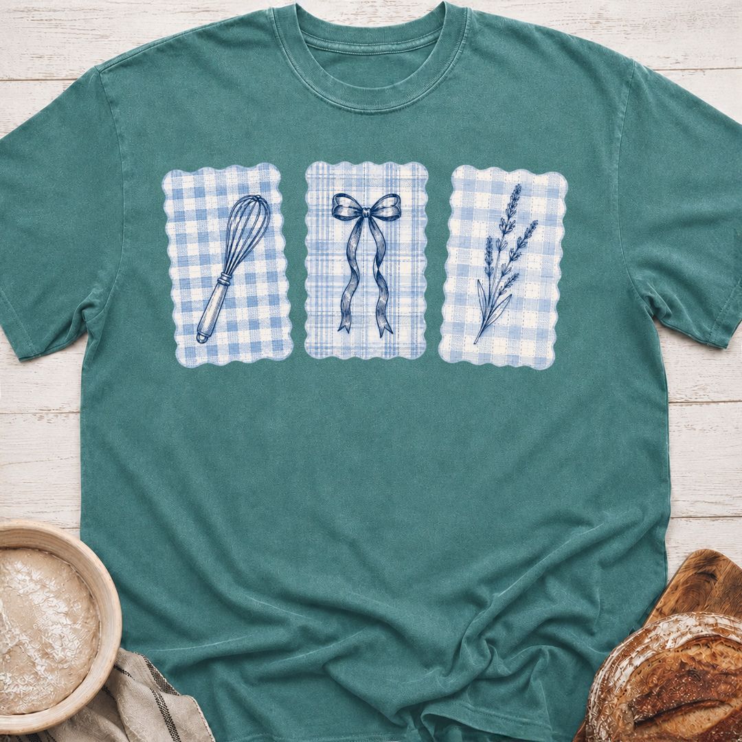 Gingham Baking Trio T-Shirt