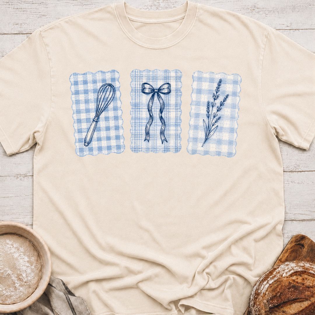 Gingham Baking Trio T-Shirt