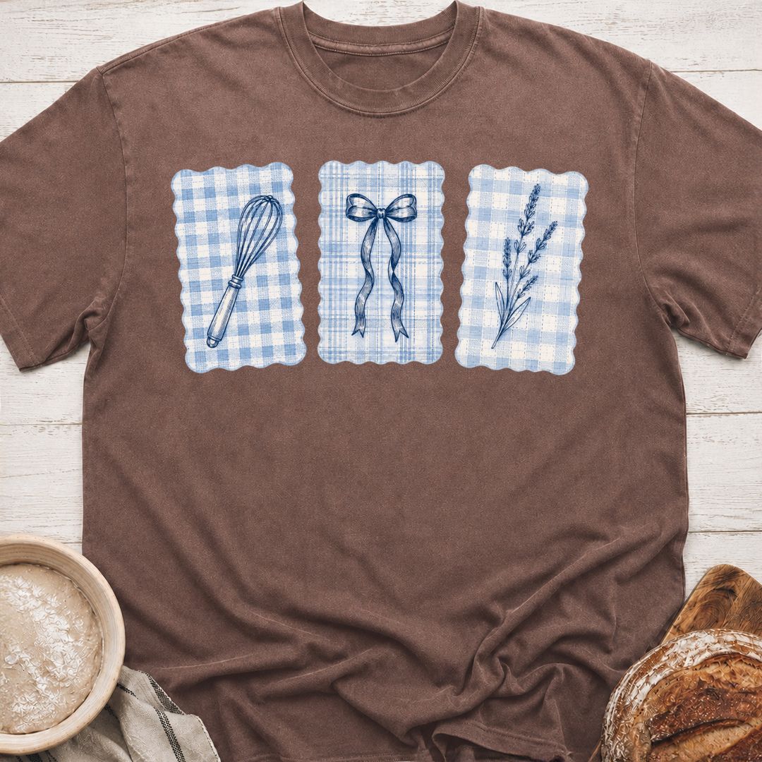 Gingham Baking Trio T-Shirt